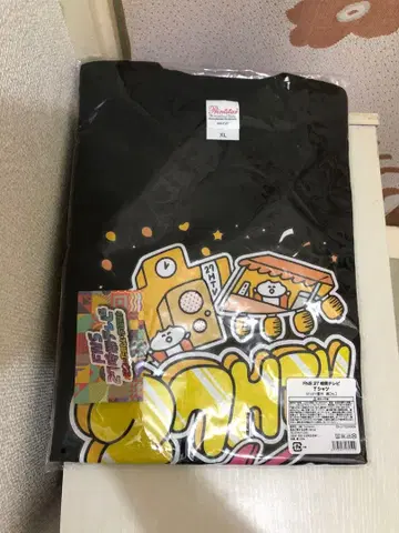 Printstar XL 블랙 T셔츠 캐릭터 굿즈