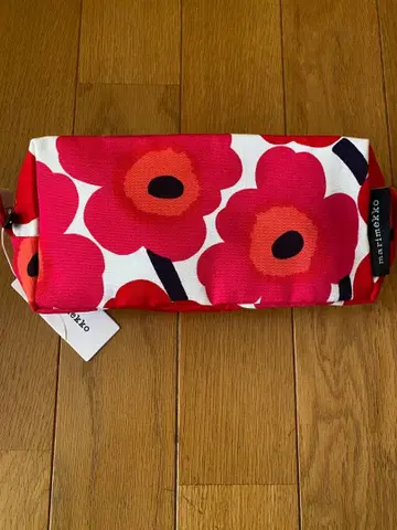 Marimekko 마리메꼬 파우치 Unikko 우니코 레드 미사용 새상품
