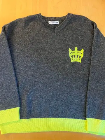 로데오 리바이벌 CROWN 네온 리브 니트