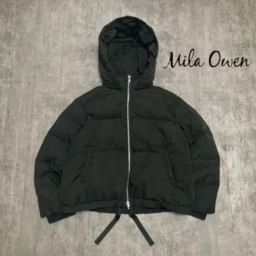 Mila Owen 밑단 리본 부착 숏 다운