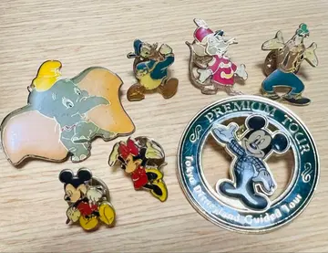 디즈니 캐릭터 핀 배지 7개 세트