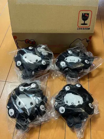 미야쿠미야쿠  봉제 인형 (BC) 블랙 4개 산리오 카라비너