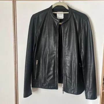 [새상품급] UNITED TOKYO 블랙 가죽 자켓 천연 가죽