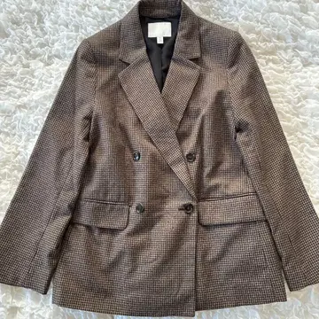 인기 H&M 체크 무늬 자켓