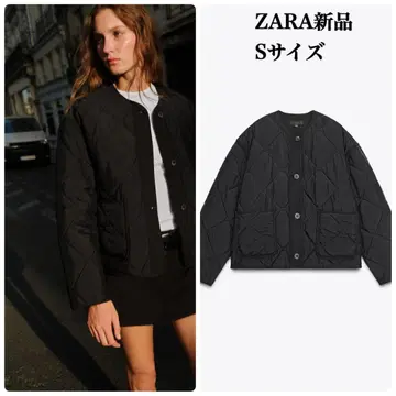 완판템 ZARA 패치 포켓 퀼팅 자켓 S 택 포함 새상품