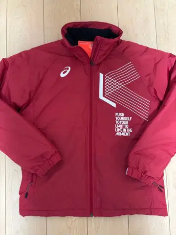 아식스 다운 코트 M