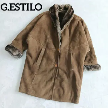G.ESTILO 스페인산 무스탕 코트 카멜