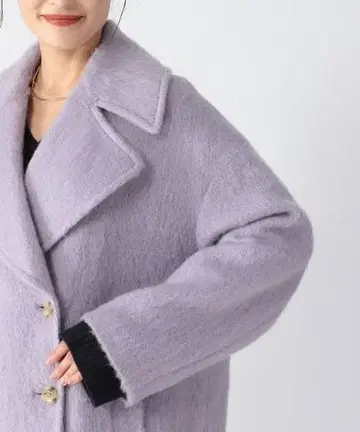 [ 택 포함 새상품 ] BARNYARDSTORM 샤기 코트 퍼플