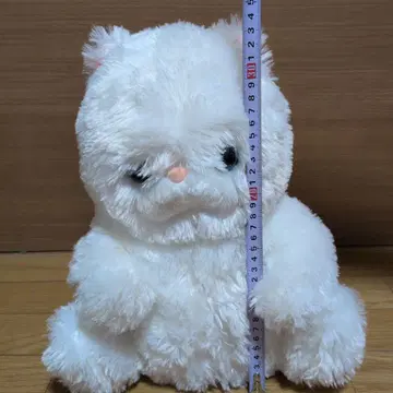귀여운 화이트 봉제 인형 약 22cm