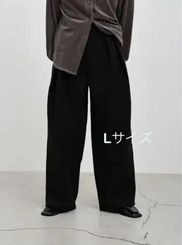 [ select MOCA ] 새상품 페이크 울 더블 턱 팬츠