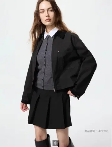 유니클로 집업 숏 자켓