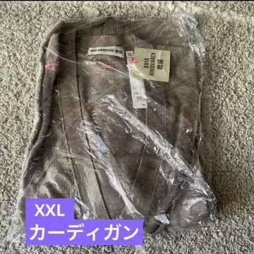 유니클로 안야 힌드마치 메리노 오버 사이즈 V넥 가디건 XXL