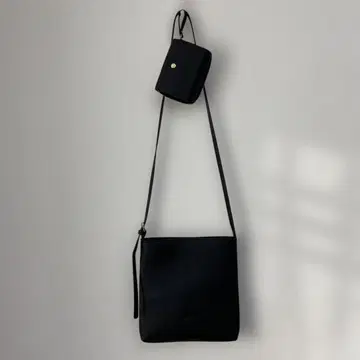 [ 미사용품 ] 바르코스 폰테피콜라 블랙 천연 가죽 숄더백과 지갑 세트