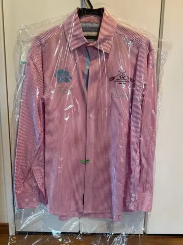 Heritage 핑크 스트라이프 셔츠 X-LARGE