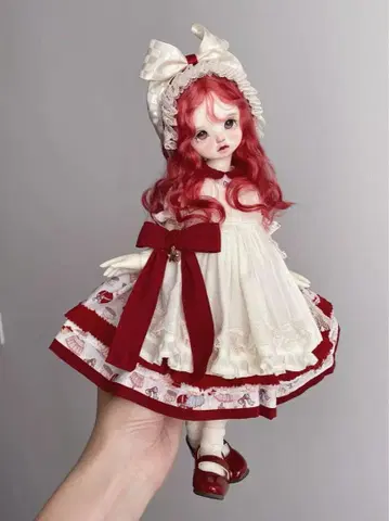 TinyFox 1/6 사이즈 인형용 원피스 세트 빨간색