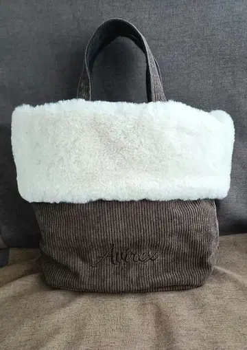 AVIREX 토트백 브라운/화이트