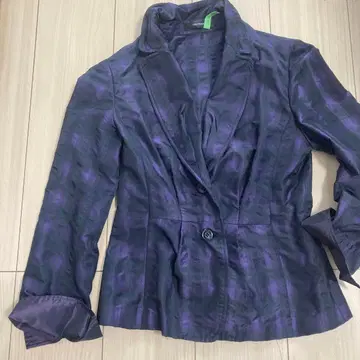 월드 보라색 계열 테일러드 자켓 사이즈 40