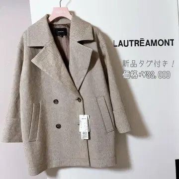 새상품! LAUTREAMONT 로트레아몽 빅 칼라 P 코트 M