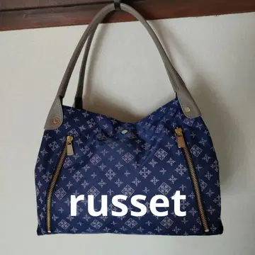 거의 미사용 russet 핸드백 숄더백 네이비