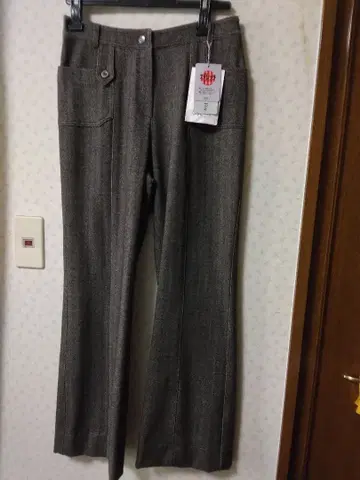 브라운 스트레치 캐주얼 팬츠. 인심 약 73 밑단 폭 24