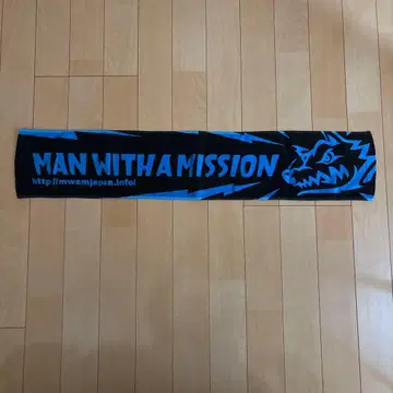 MAN WITH A MISSION 타월 블랙 파랑
