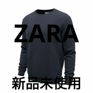 ZARA 다크 블루 크루넥 스웨터 택 포함