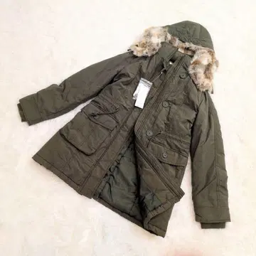 [택 포함 미사용] NATURAL BEAUTYBASIC 모즈 코트 L 퍼