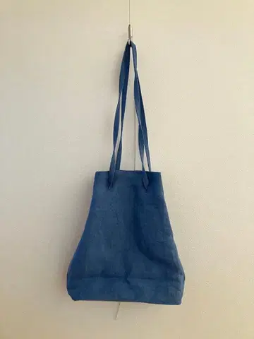 나카가와 마사시치 상점 천일 건조 린넨 복조리 백 블루