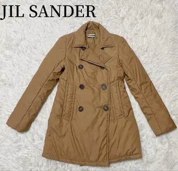 질샌더 더블 브레스트 코트 트렌치 피코트