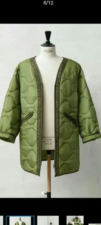 WAIPER.inc 새상품 미군 리메이크 퀼팅 자켓