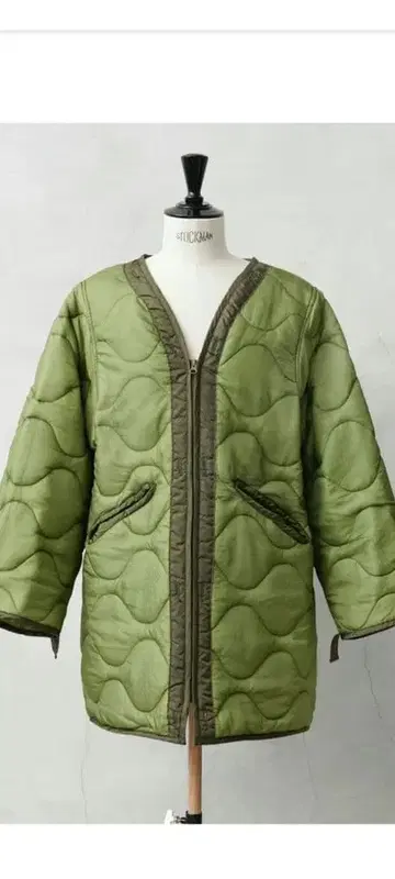 WAIPER.inc 새상품 미군 리메이크 퀼팅 자켓