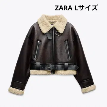 ZARA 숏 기장 더블 페이스 자켓 무스탕 L