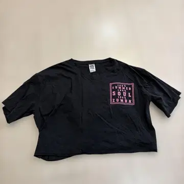 Zumba 크롭 T셔츠 XSpicy 블랙