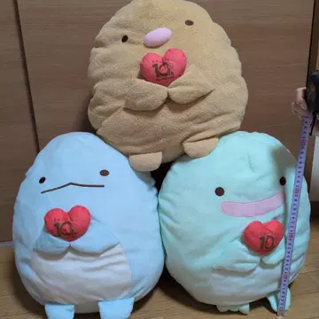 스밋코구라시 봉제 인형 세트 (10주년 기념) BIG 큰 3체