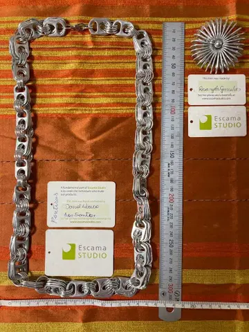 Escama STUDIO 목걸이 브로치 2세트 페어 트레이드