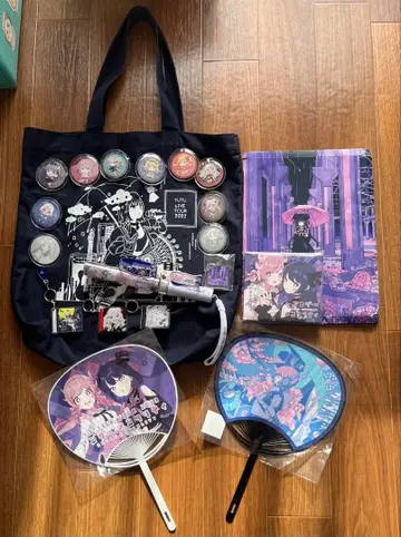 [한정품] 츠유 굿즈 묶음 판매 아크릴 키링 캔뱃지 토트백