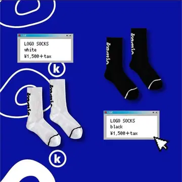 kemio store LOGO SOCKS 양말 삭스