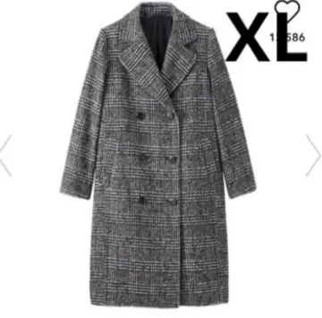 GU 울 블렌드 더블 브레스트 코트