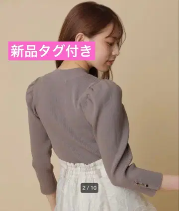 [ 택 포함 새상품 ] Mystrada 개더 슬리브 니트