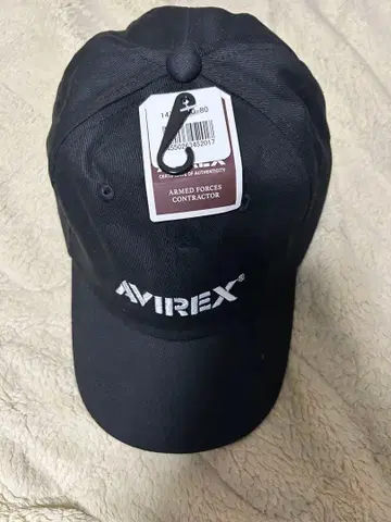 AVIREX 블랙 캡 정품 인증서 포함 빅 사이즈
