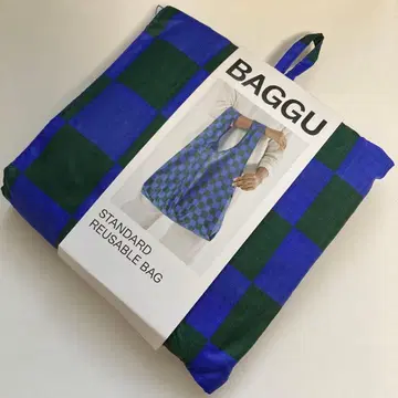 새상품 BAGGU 체크 무늬 에코백 네고 불가 13, 14일 한정판 판매