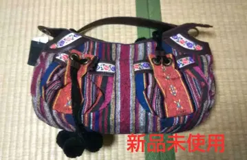 ANNA SUI 스트라이프 패턴 핸드백 미사용 새상품