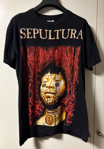 90s SEPULTURA 티셔츠 빈티지 당시물 Tshirt