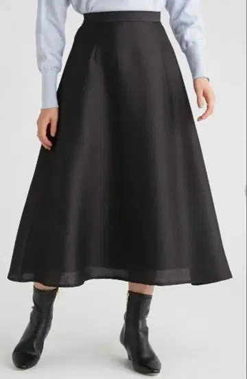 셀포드 샤이니 플레어 스커트 36 일본제