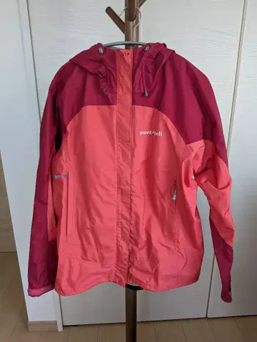 montbell 마운틴 파카 핑크/빨간색