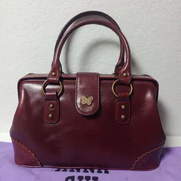 ANNA SUI 안나수이 가마구치 핸드백 닥터백 브라운 적갈색