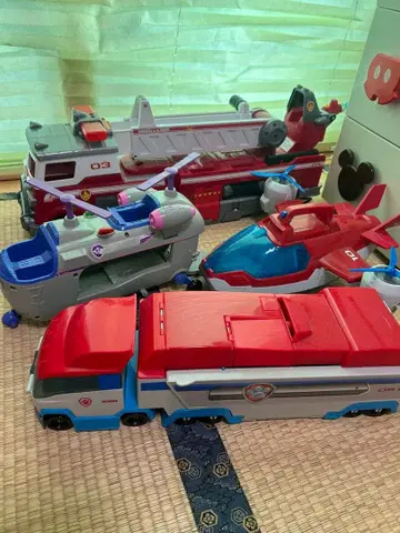 파우 패트롤 차량 세트