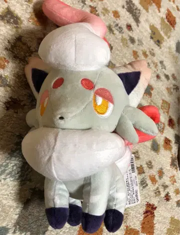 택 포함 비취 조로아 봉제 인형