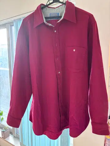 70s PENDLETON 펜들턴 버건디 엘보 패치