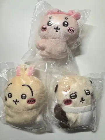 치이카와 (먼작귀) 클립 봉제 인형 2 가챠 3체 세트